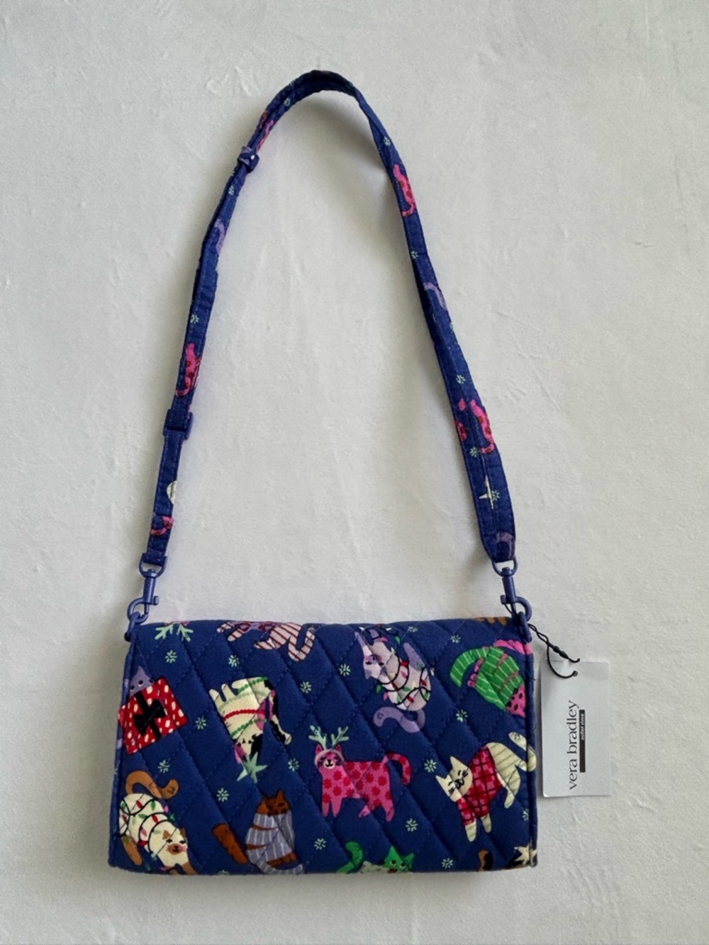 Vera Bradley Catnip Christmas Wallet Crossbody NWT - Picture 3 of 14